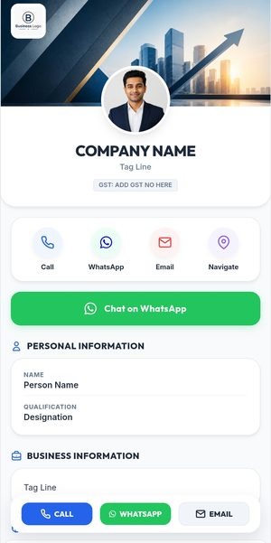 Digital visiting card template 3